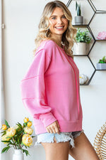 Pink Travel Often Ribbed Top