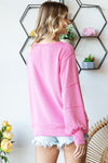 Pink Travel Often Ribbed Top