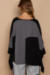 Black Fall Escape Oversized Top