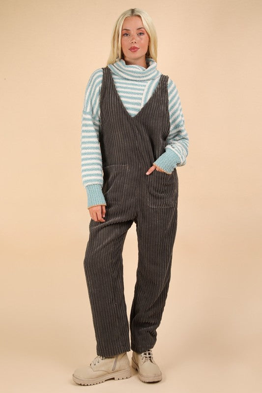 Grey Farmers Market Ribbed Fleece Jumpsuit