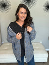 Navy Autumn Brunch Plaid Shacket