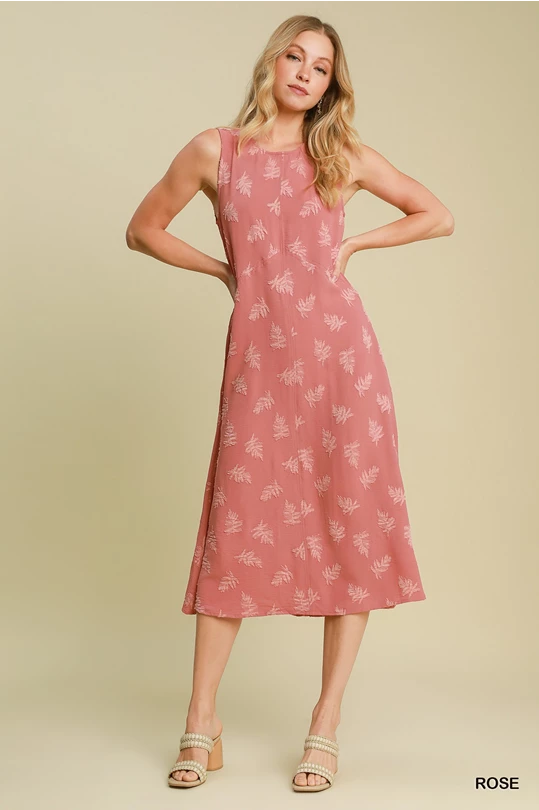 Rose Barefoot Days Palm Dress