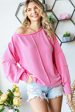 Pink Travel Often Ribbed Top