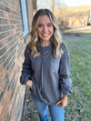 Charcoal Weekend Muse Top