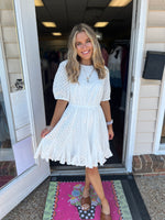 White Better Together Eyelet Dress