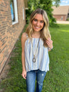 Blue Nothing Like You Stripe Top