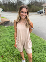 Taupe Slay The Day Acid Romper