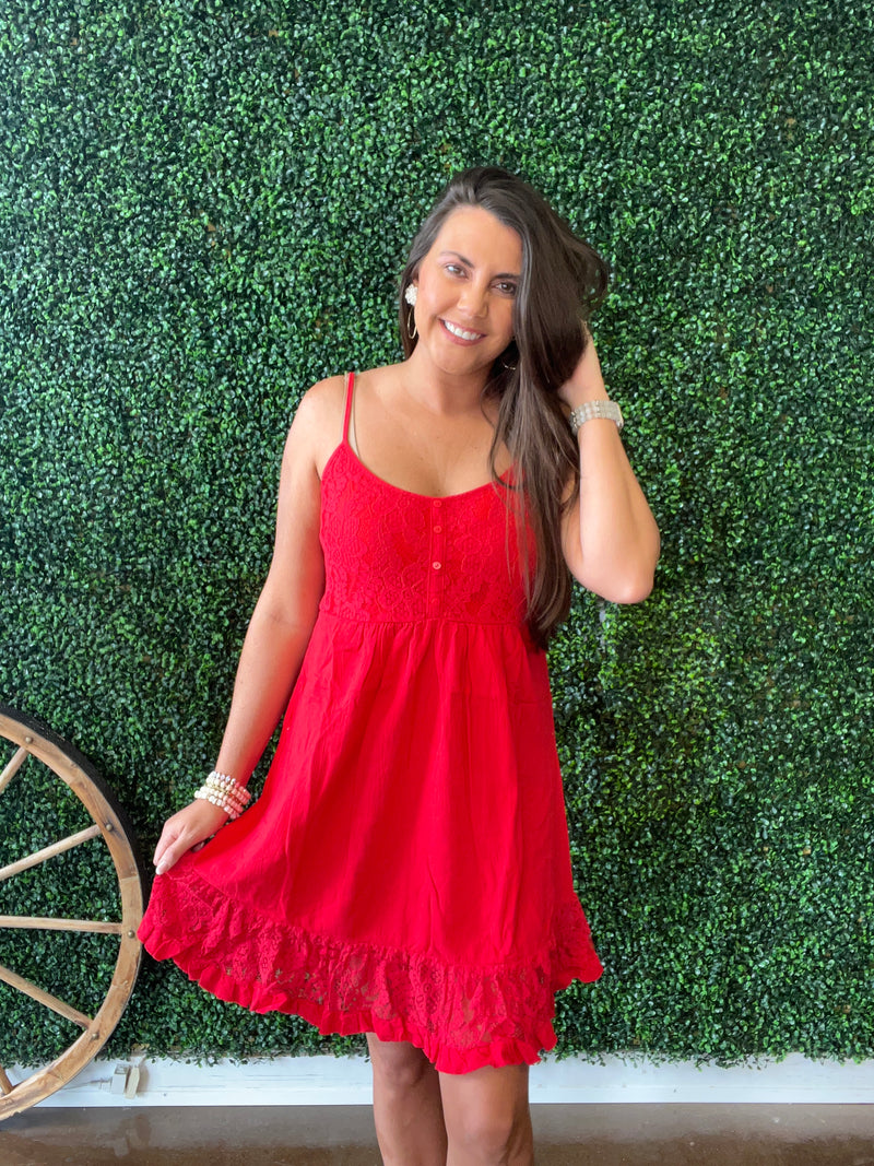 Red Addicted To You Dress