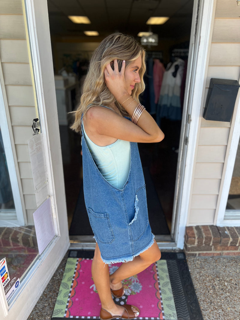 Blue Slay The Day Romper