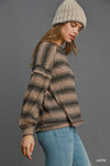 Brown Easy Does It Stripe Top