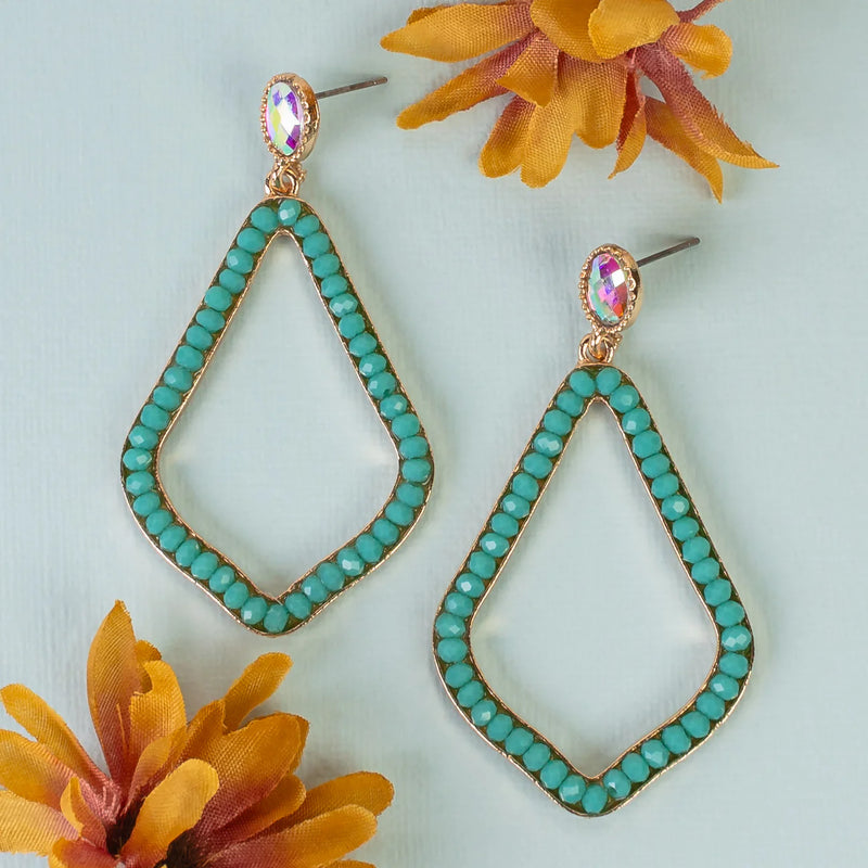 Turquoise Oval Earrings