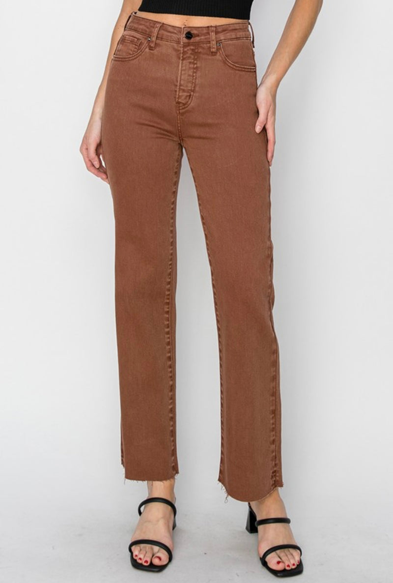 Coco Hi Rise Straight Jeans