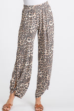 Animal Wild Side Slit Tie Pants