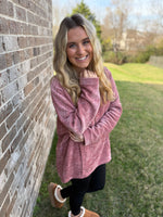 Mauve Find Love Chenille Top