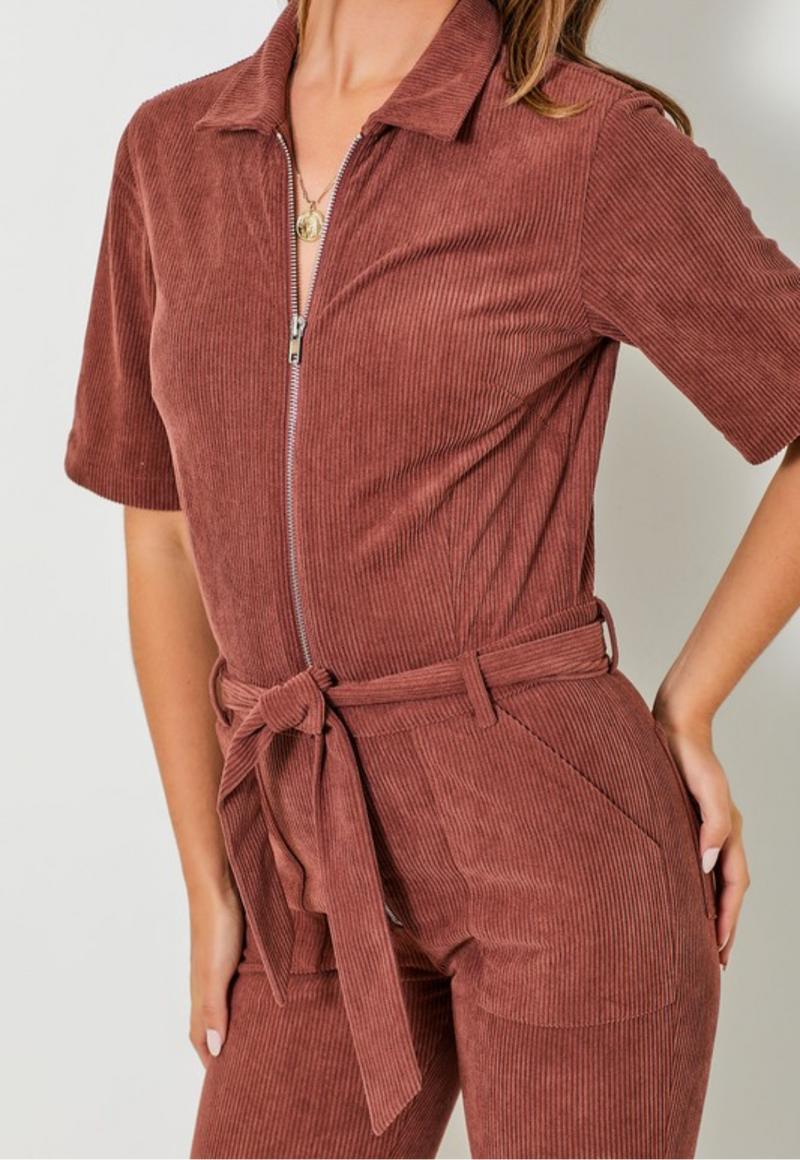 Cinnamon Central Avenue Corduroy Jumpsuit