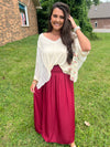 Wine Around Autumn Maxi Skirt