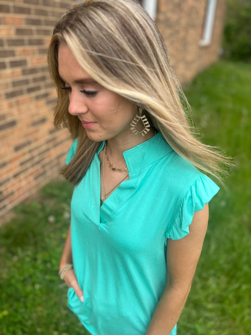 Mint Ready For Brunch Top