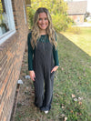 Grey Warm Wishes Ribbed Jumpsuit