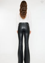Black Style My Way Leather Flares