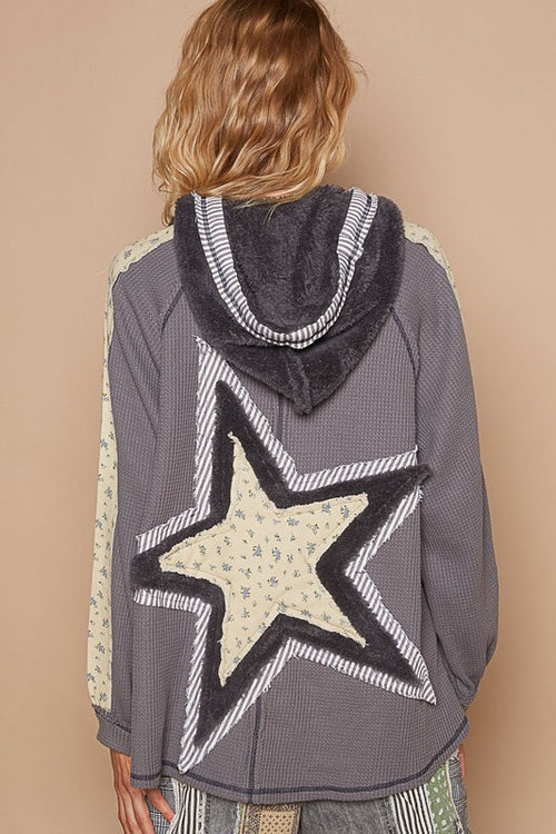 Charcoal Star Struck Pullover