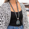 Turquoise Double Layered Long Necklace