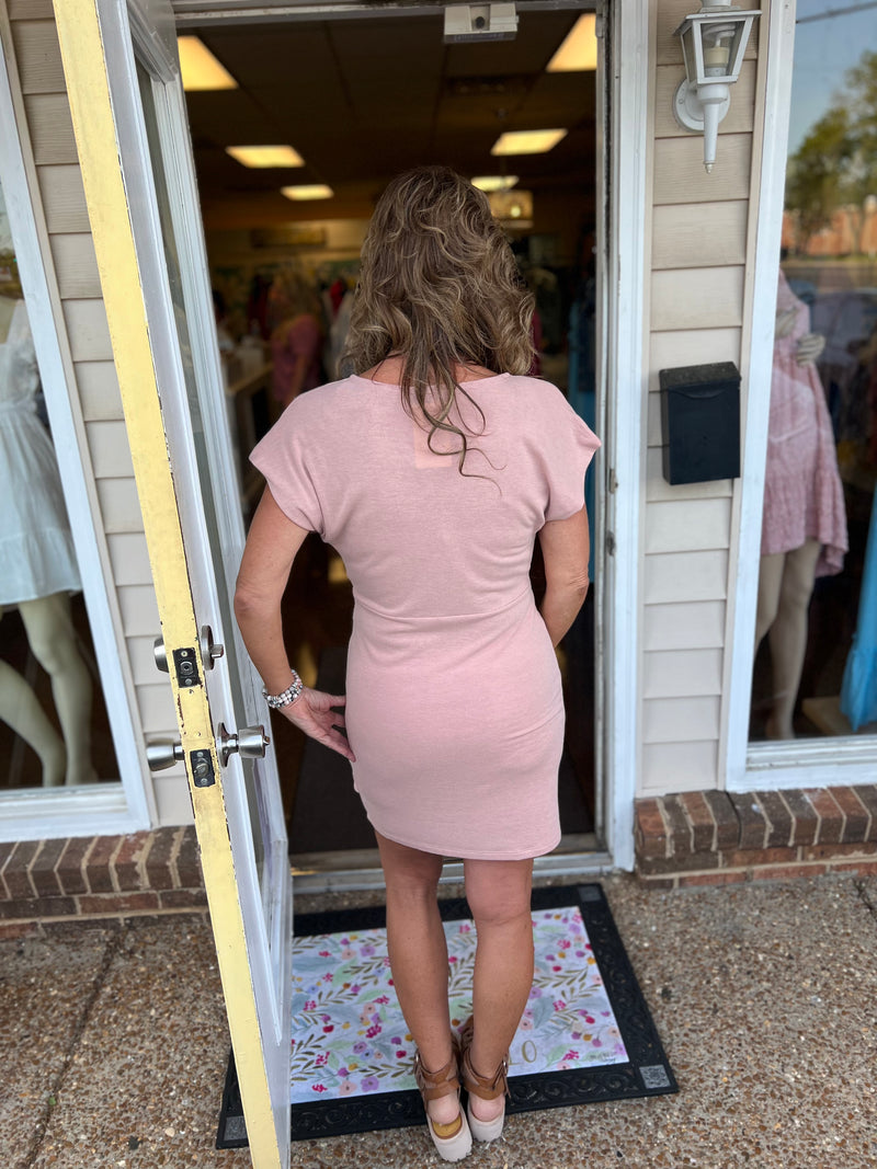 Mauve Promise You Fitted Dress