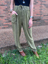 Olive Skip A Beat Pants