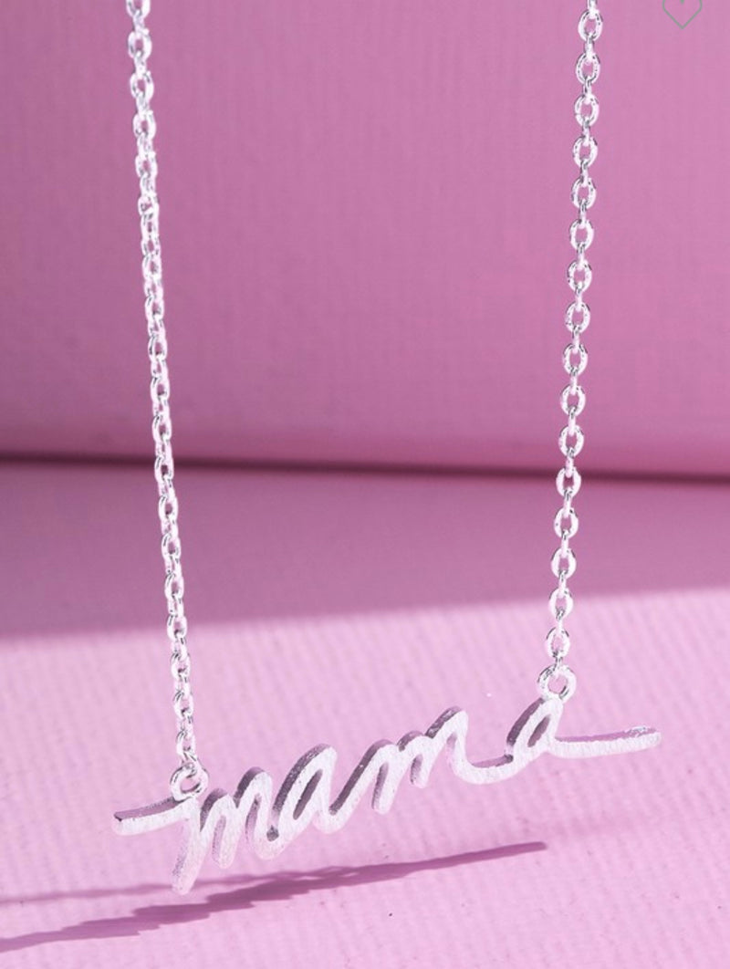 Silver Mama 16" Necklace