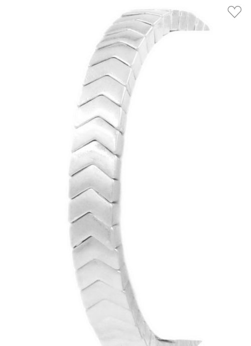 Metal Chevron Stretch Bracelet