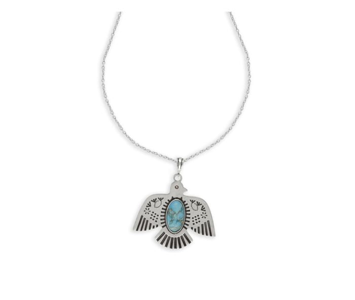 Silver Monistic Free Bird Necklace